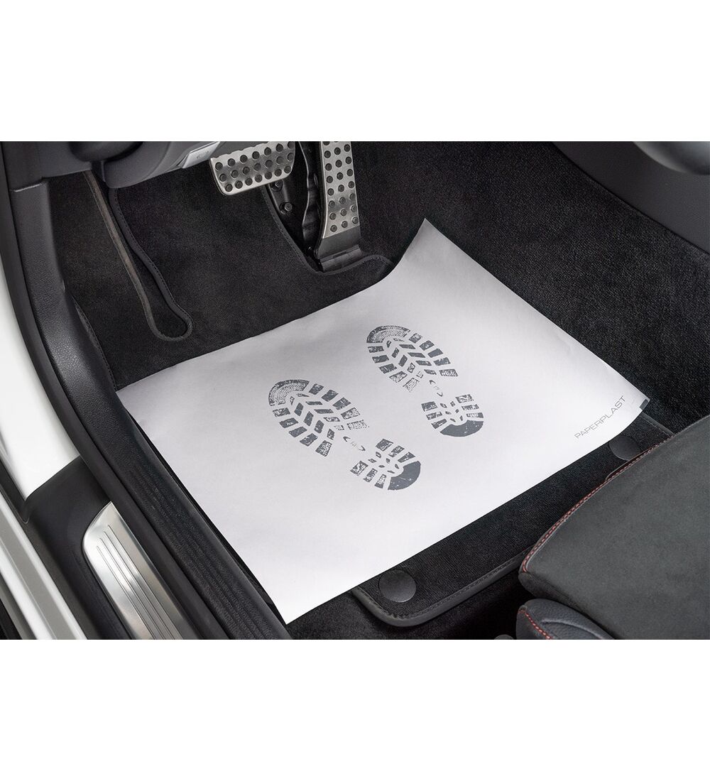 Tapis de protection pour voitures papier anti-drapant pellicul avec plastique (PAPERPLAST) 500 pices Image 2